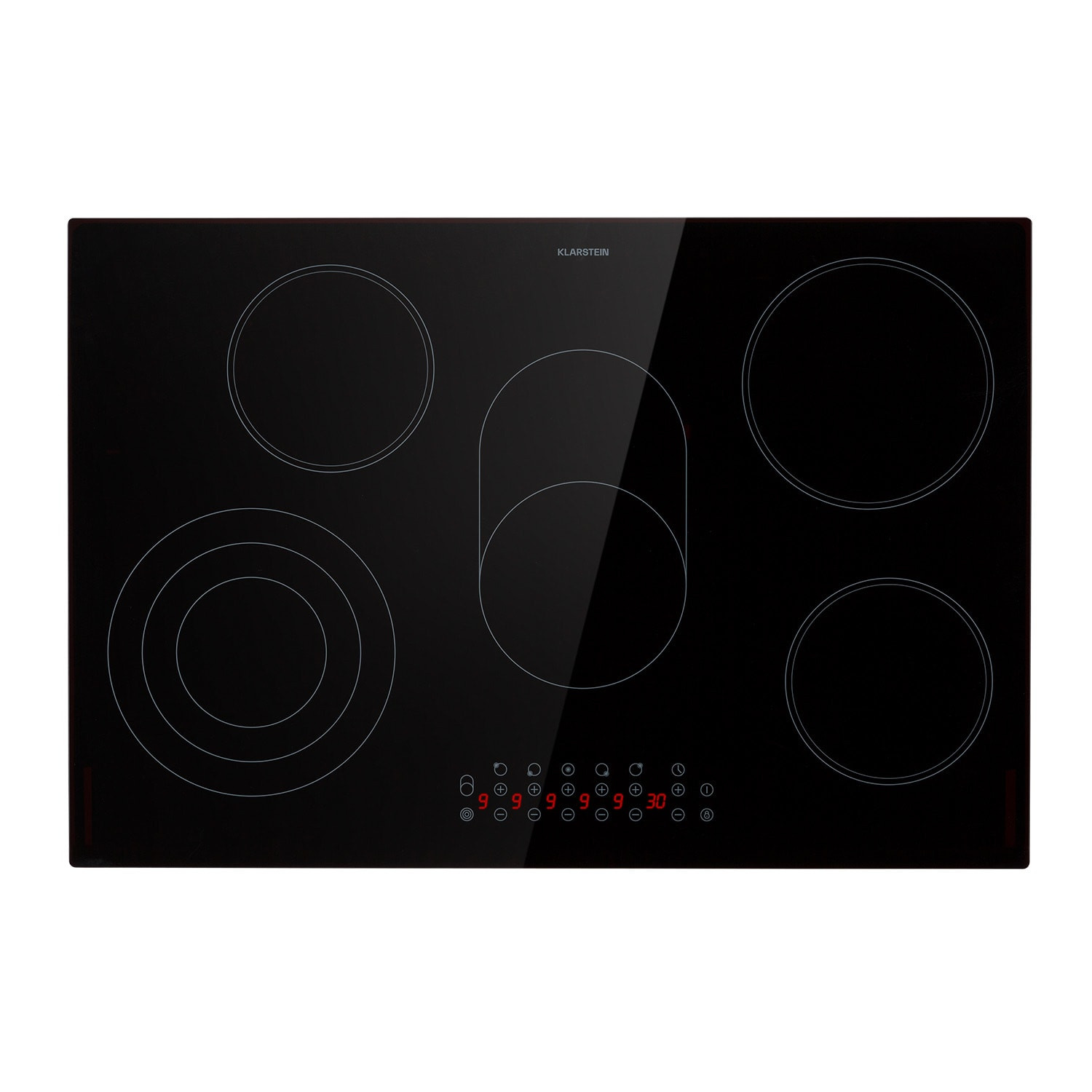Klarstein Virtuosa 5, vestavná varná deska, 5 zón, 8500 W, sklokeramika