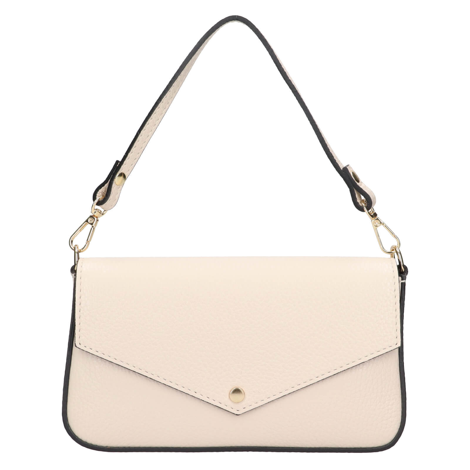 Dámské kožené plesové psaníčko Italia Emka - krémová