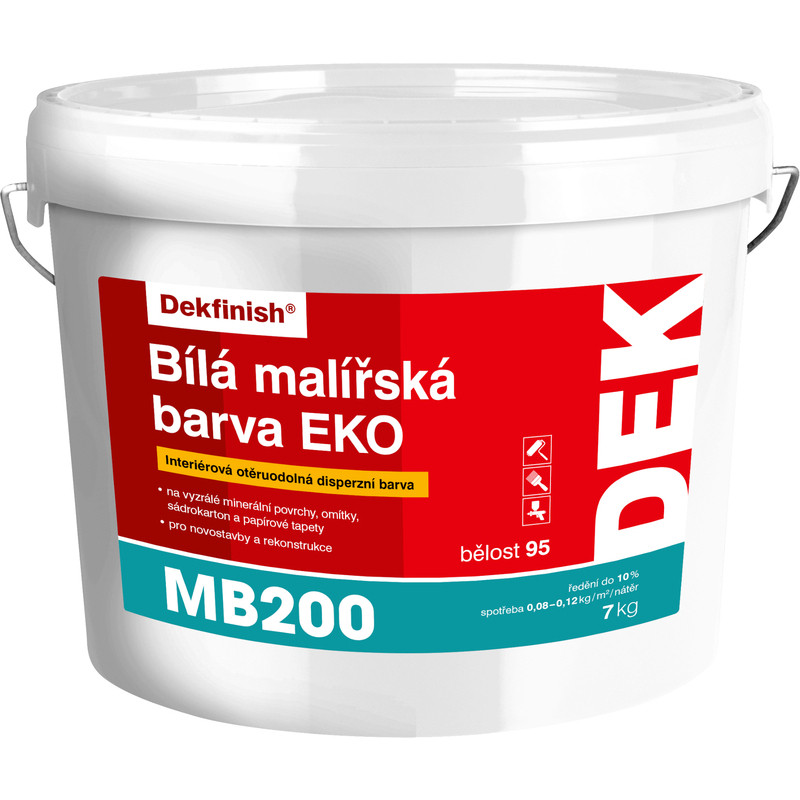 Malba interiérová DEK MB200 EKO bílá, 7 kg