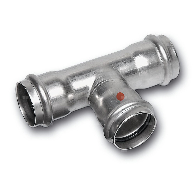 T-kus redukovaný lisovací Sanha NiroTherm 91130 22×18×22 mm