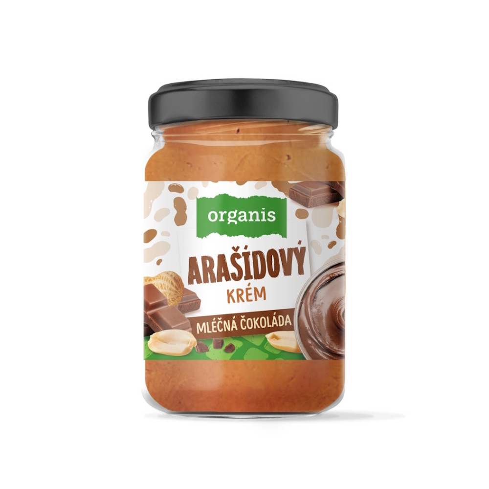 ORGANIS Arašídový krém s mléčnou čokoládou 920 g