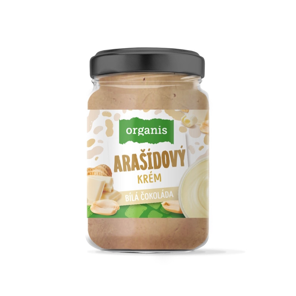 ORGANIS Arašídový krém s bílou čokoládou 920 g