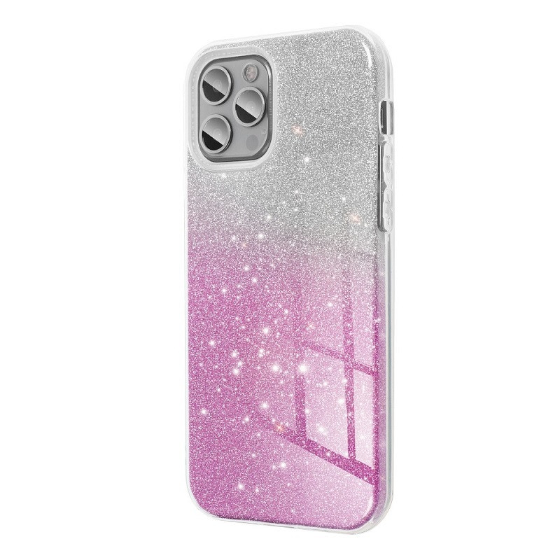 Pouzdro silikon Xiaomi Redmi 14C Shining stříbrné / růžové