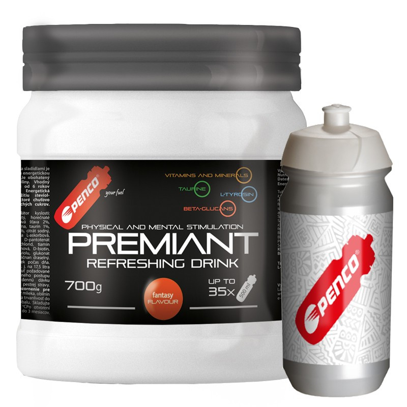 PENCO AKCE  PREMIANT DRINK 700g  Fantasy fruit + PENCO BIDON TACX SHIVA Junior White