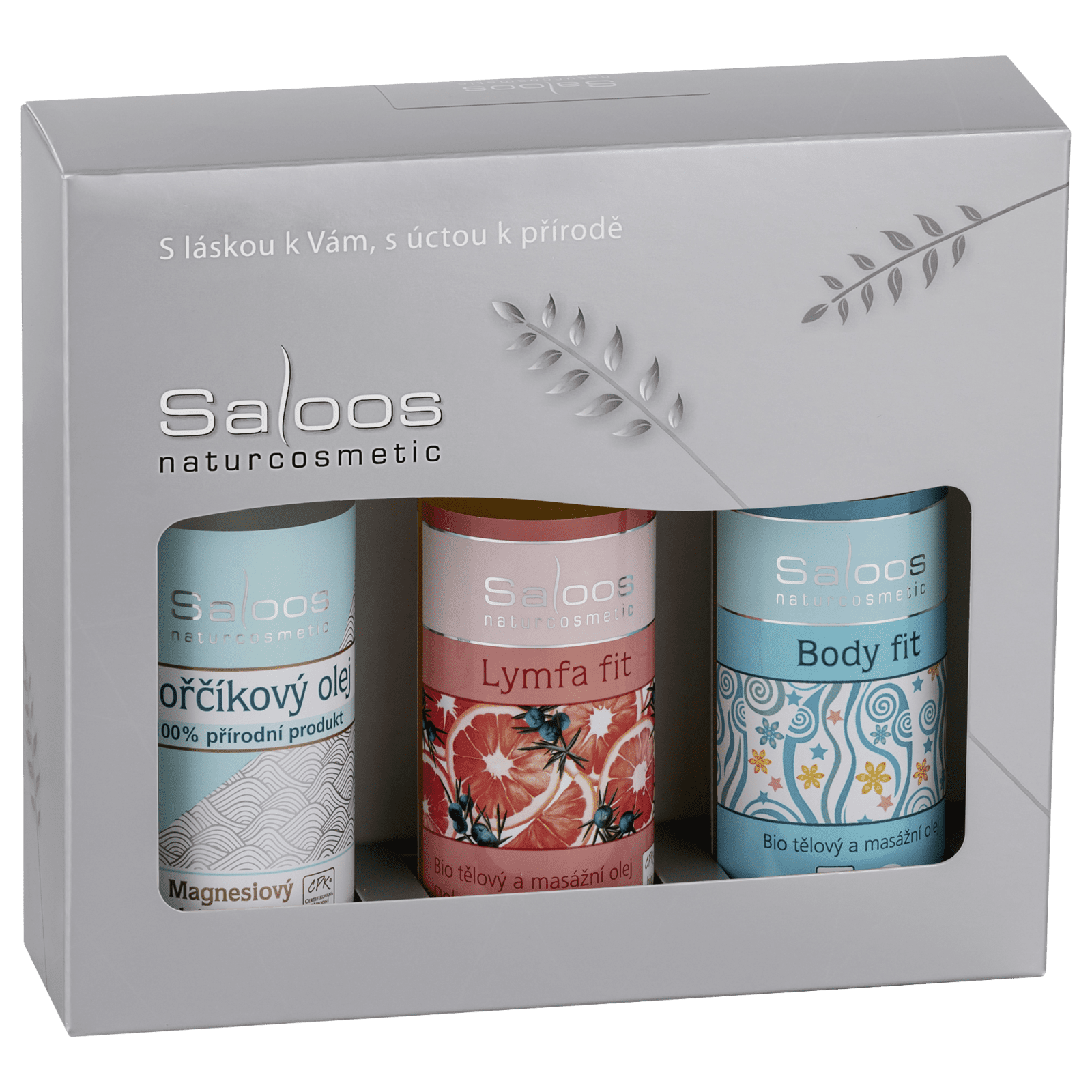 Saloos Dárková kazeta Hořčík & Lymfa & Body 50ml + 50ml + 50ml