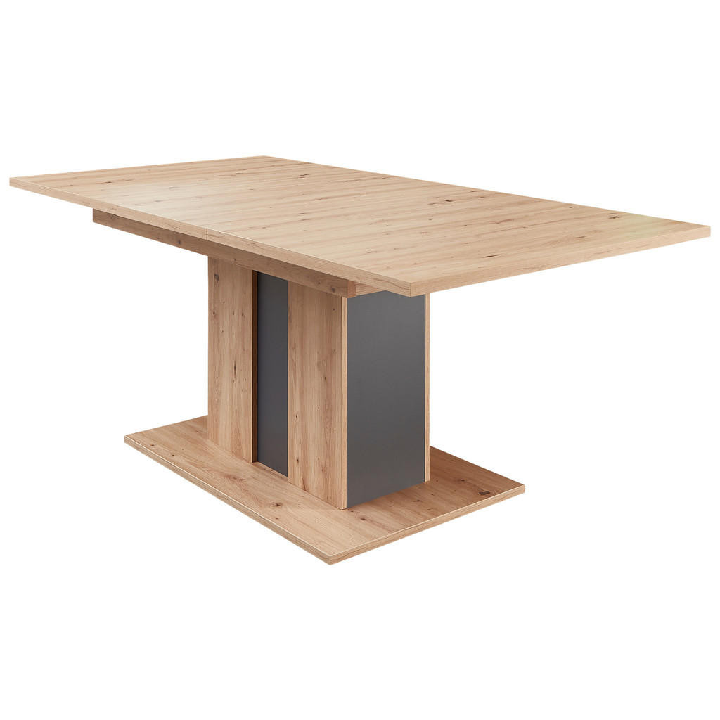 Carryhome VÝSUVNÝ STŮL, barvy grafitu, dub artisan, 160-210/90/75 cm