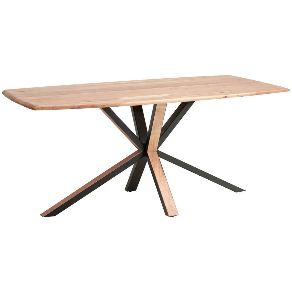 Livetastic JÍDELNÍ STŮL, tvrdé dřevo, akácie, černá, barvy akácie, 175/76/90 cm