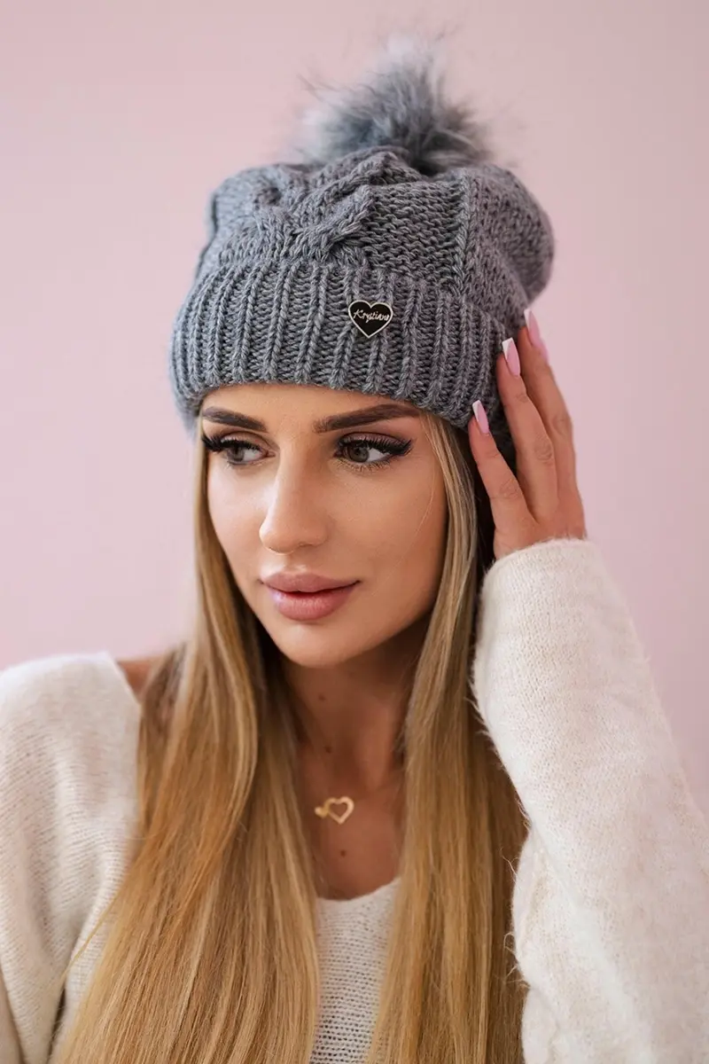 marka niezdefiniowana Čepice K168 tmavě šedá