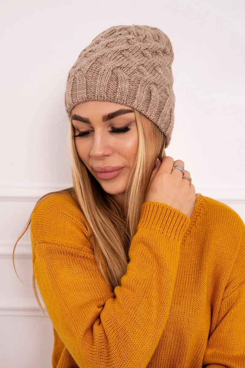 Kesi Fleecová čepice Agnes K239 light beige