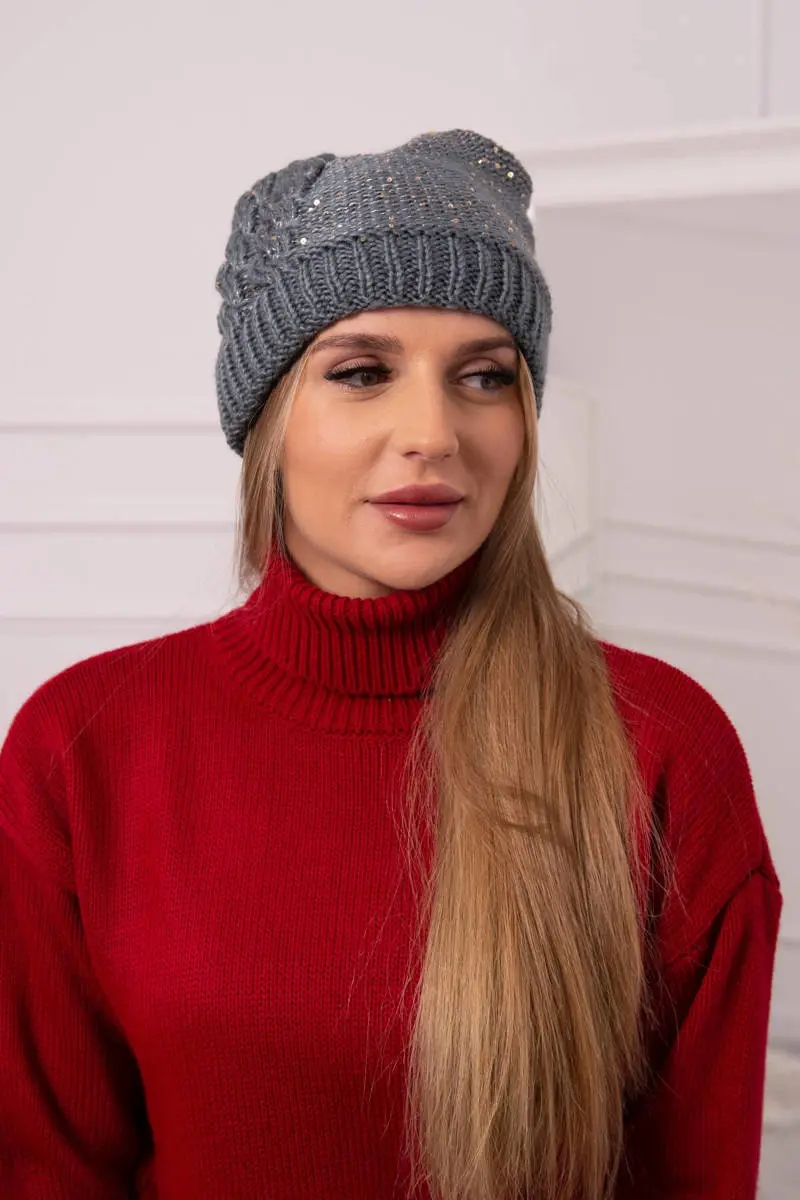 Kesi Dámská čepice Amira K359 tmavě šedá