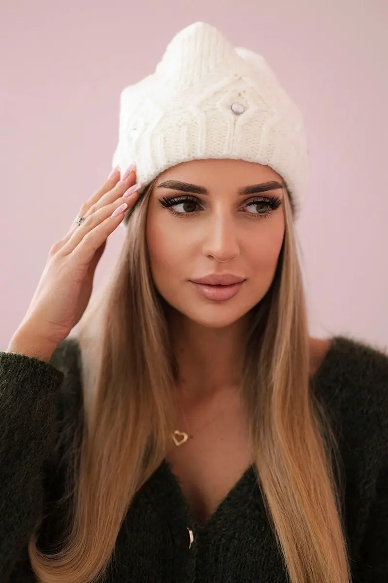 Kesi Dámská čepice Ramona K383 ecru