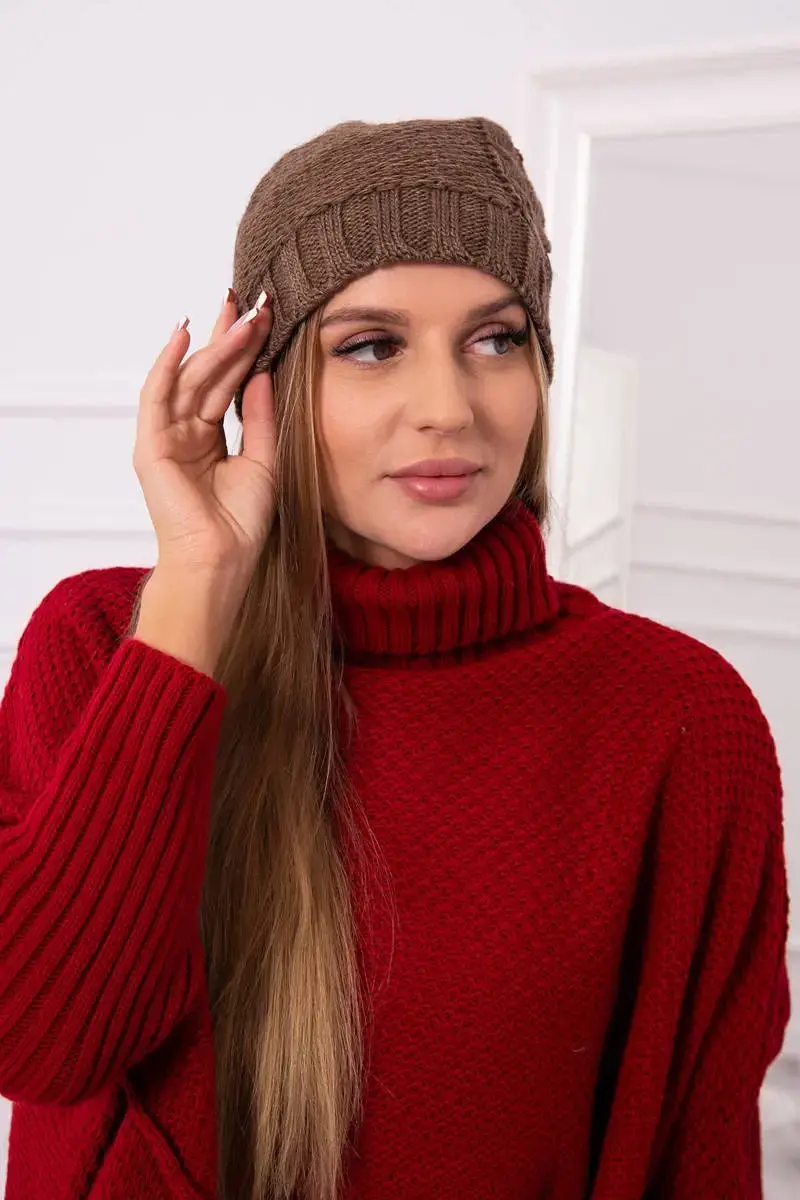 Kesi Fleecová čepice Ula K271 cappuccino