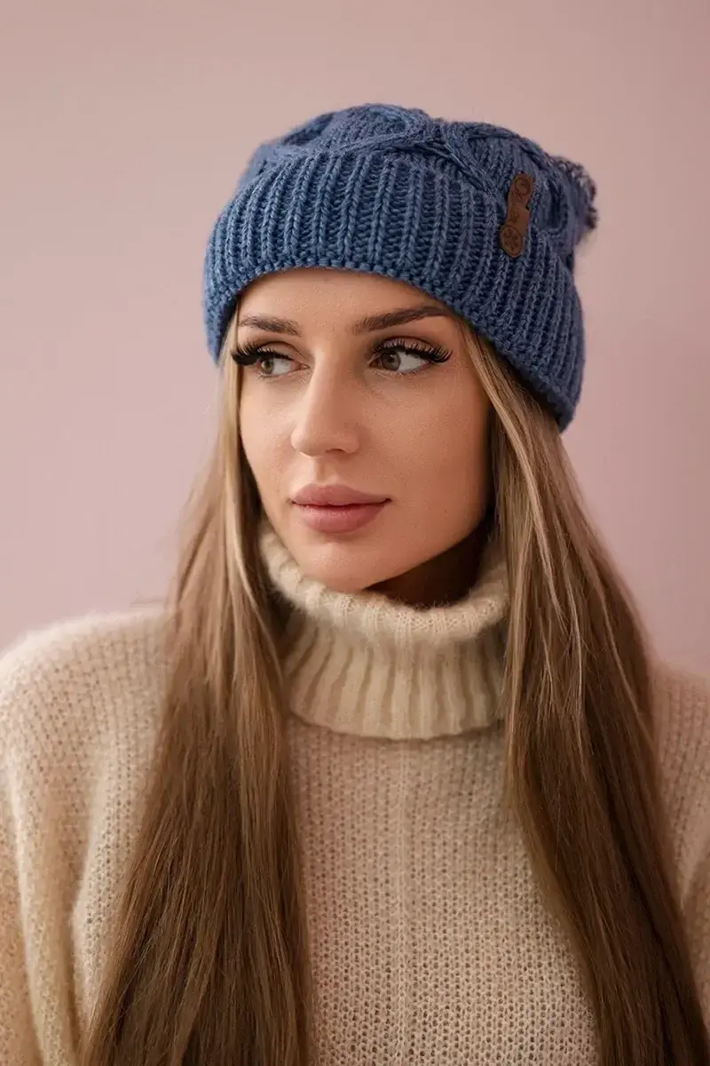 Kesi Fleecová čepice Alice K248 šedá+bílá