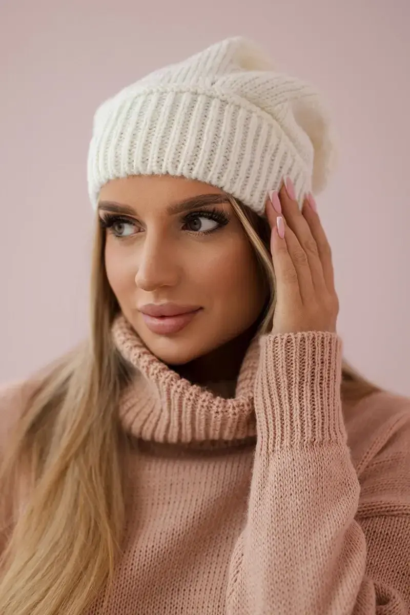 Kesi Dámská čepice Ingrid K371 ecru