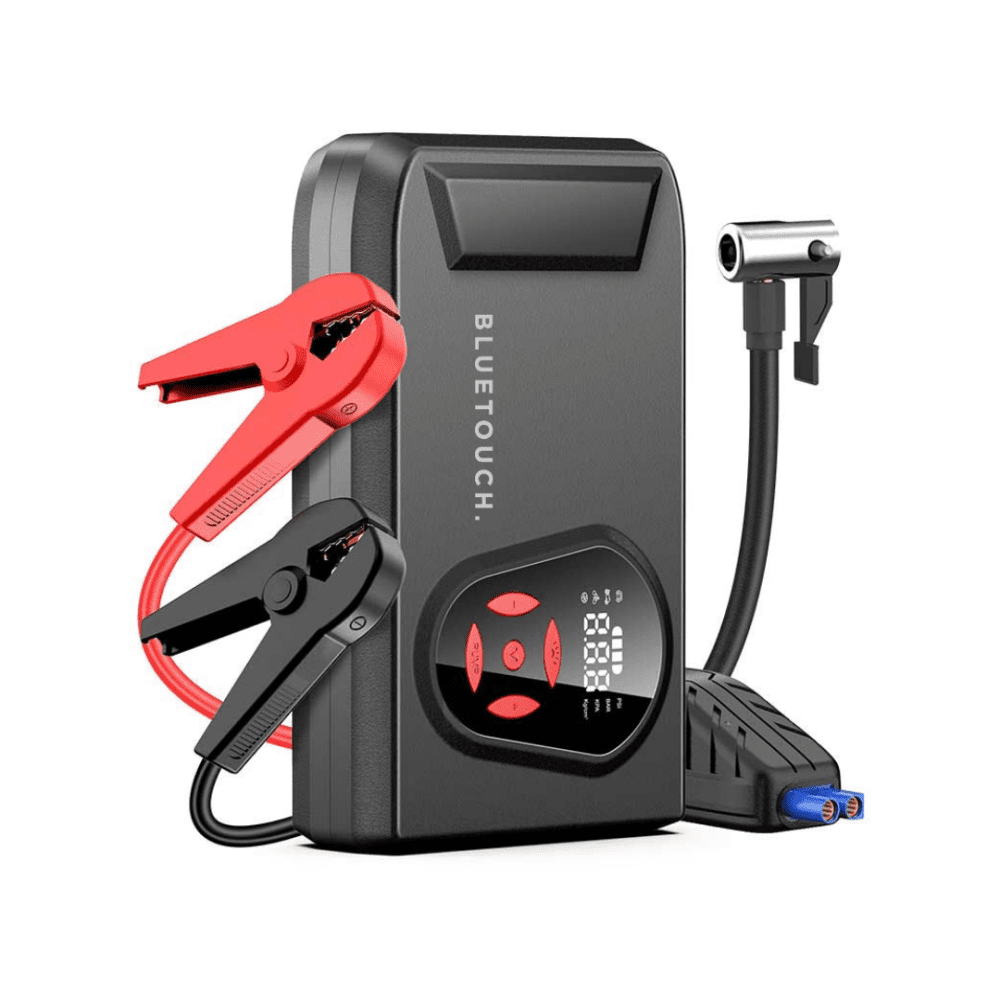 startovací zdroj BLUETOUCH s kompresorem 20.000 mAh a výstupním proudem 3000 A