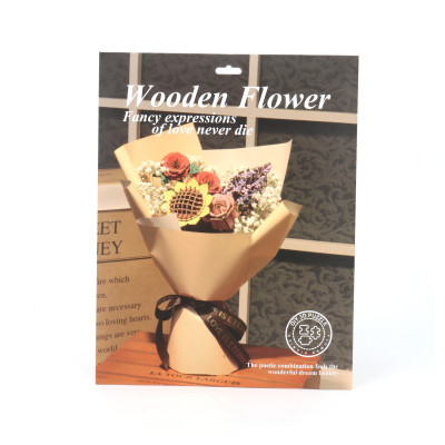 Slunečnice dřevěná 3D