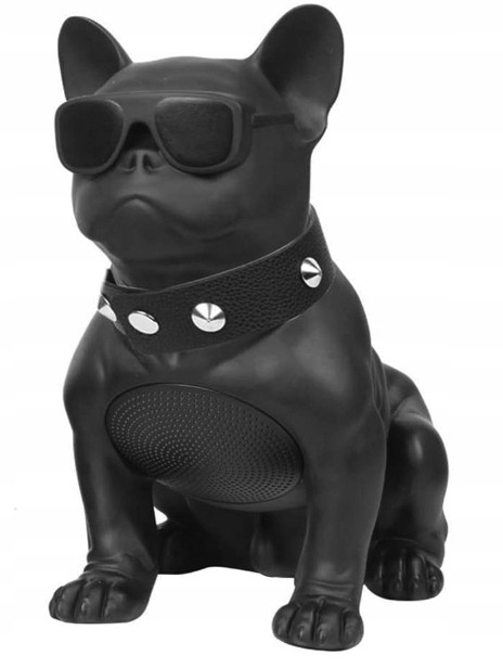 Velký Reproduktor Pejsek Francouzský Buldoček dárek Karaoke Černý