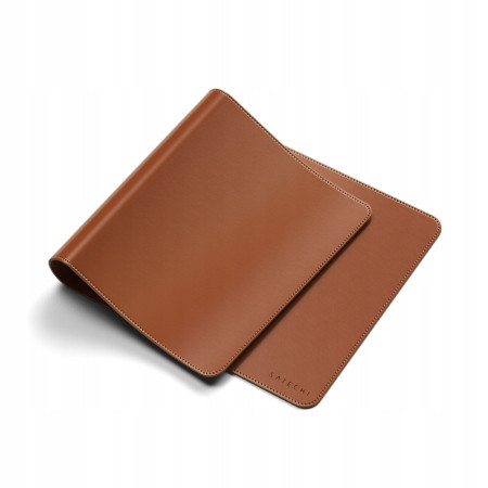 Satechi Desk Mat velká podložka na psací stůl z veganské kůže 68x31 (brown)