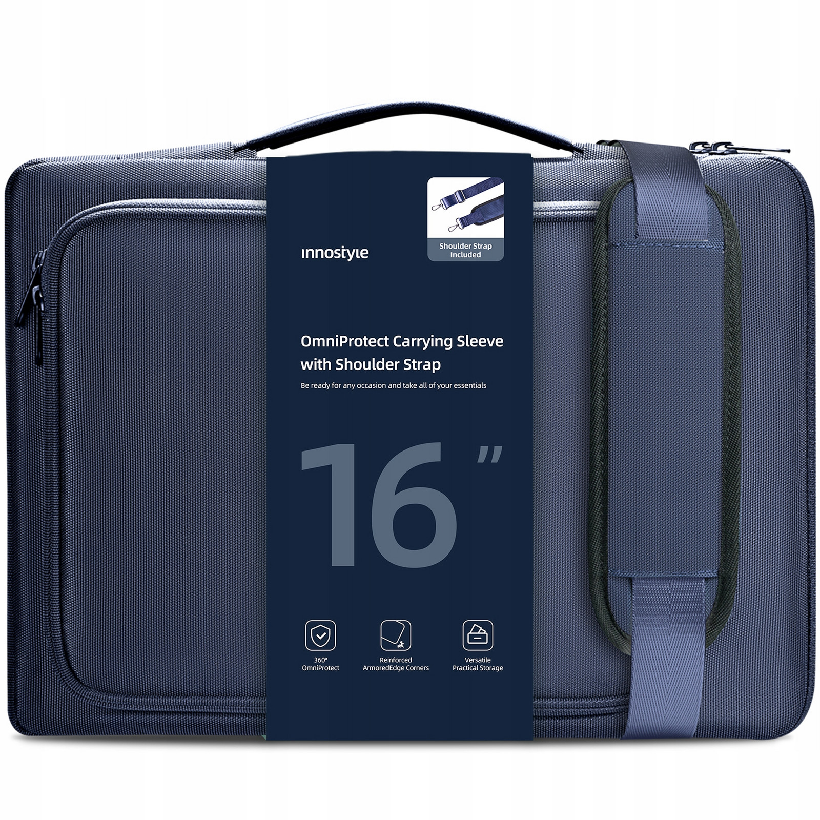 Innostyle Taška Na Notebook 15 6 16 Voděodolné Pouzdro Case Omniprotect Popruh