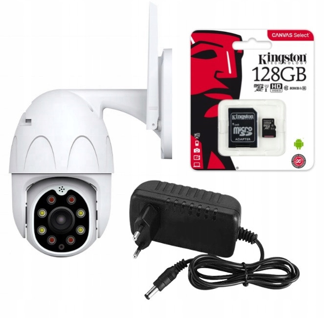 Kamera Venkovní Otočná Wifi Monitoring Microsd