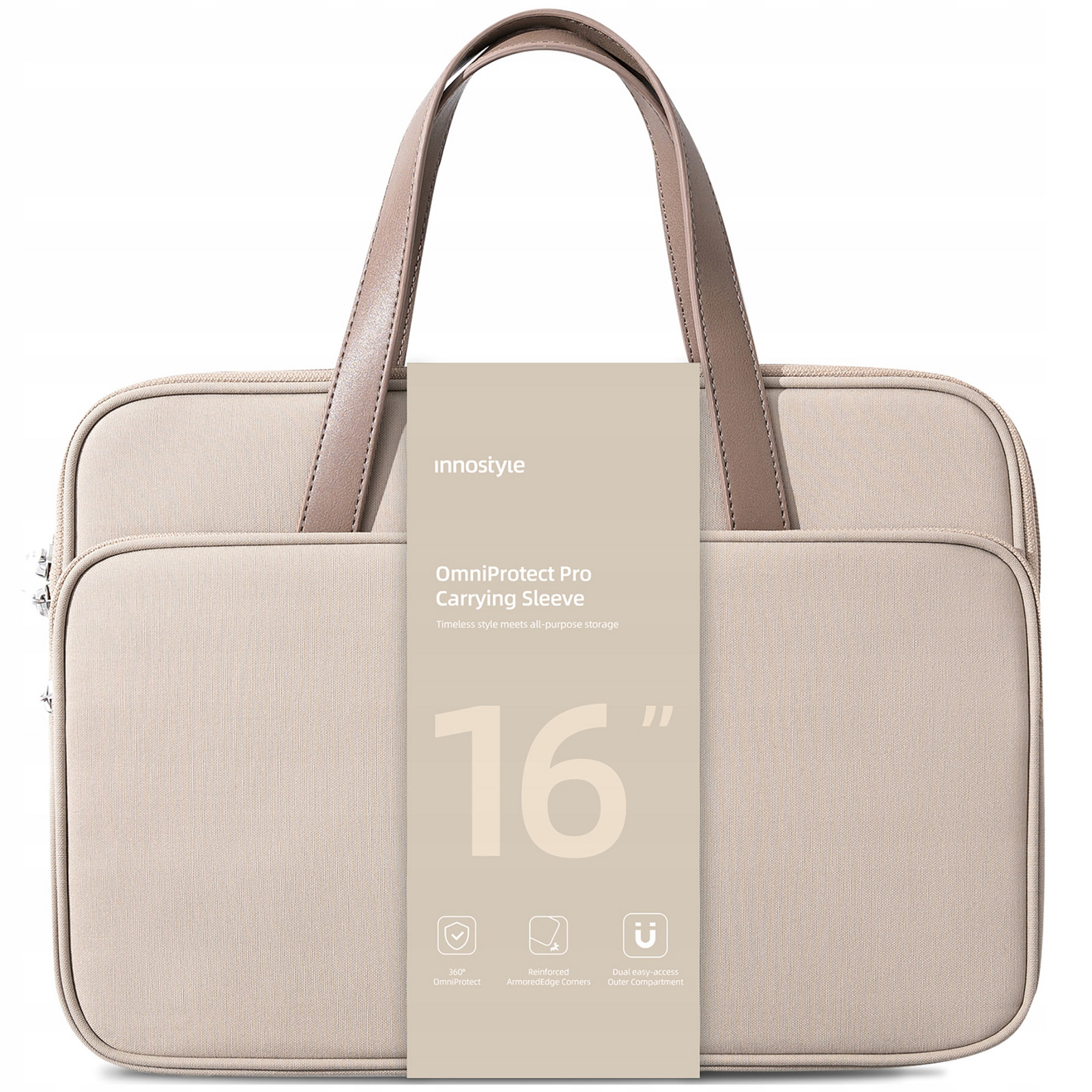 Innostyle Dámská Taška Na Notebook 15 6 16 Voděodolná Omniprotect Béžová