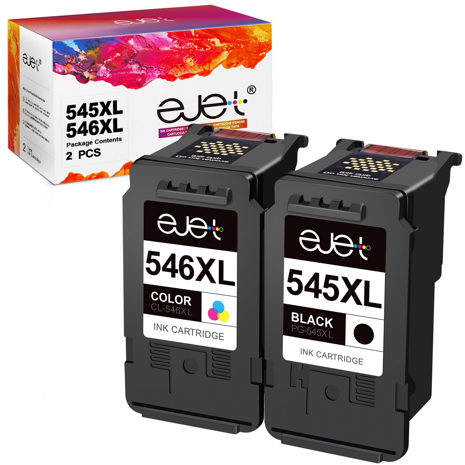 Ejet 545XL 546XL inkoust pro Canon PG545/546XL pro iP2850 MG2450 2455 2550 2950