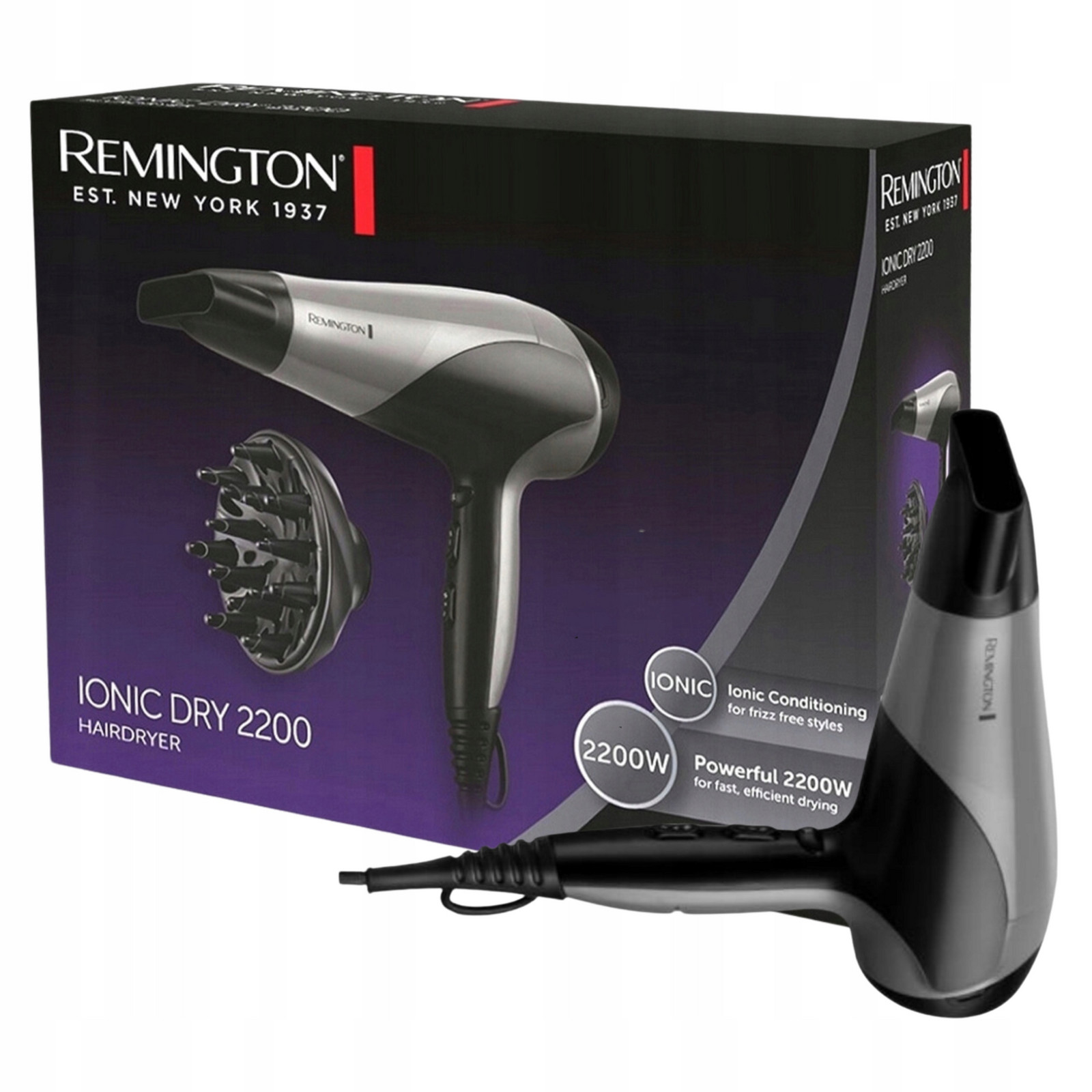 Vysoušeč Vlasů Remington Ionic Dry Ionizace 2200W