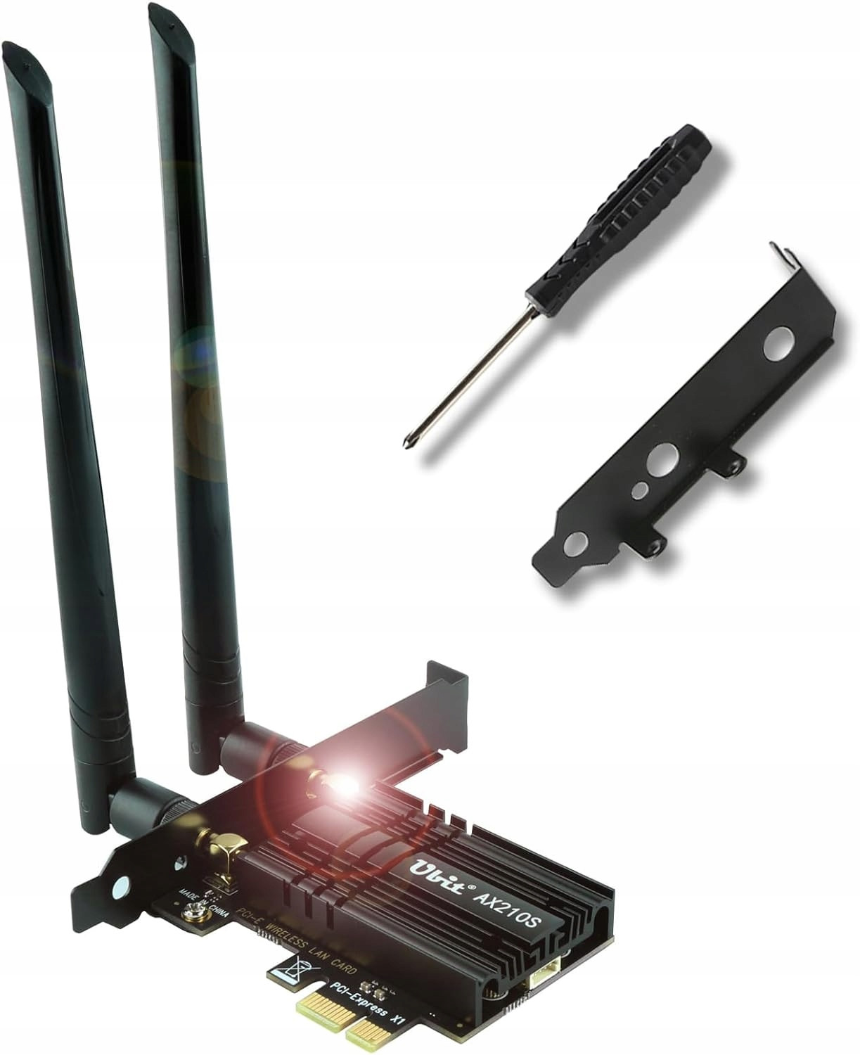 Síťová Karta Wifi 6E AX210 Pcie Wifi Třípásmový Bezdrátový Adaptér