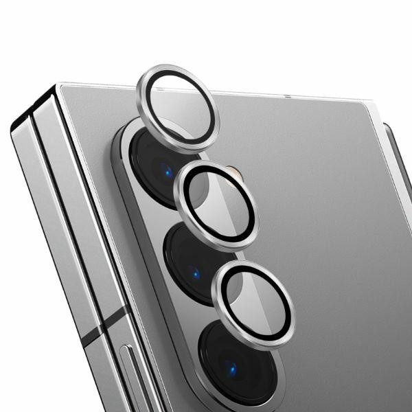 Uniq Optix hliníkový chránič objektivu fotoaparátu Sam Z Fold6 F956 třpytivá bílá s