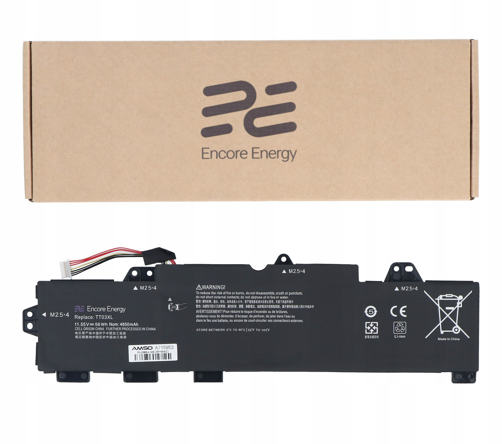 Baterie do notebooku TT03XL pro Hp EliteBook 755 G5 850 G5 Encore Energy 4850mAh