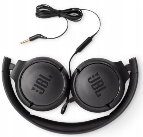 Sluchátka Jbl Tune 500 (černá, přes uši, s vestavěným mikrofonem)