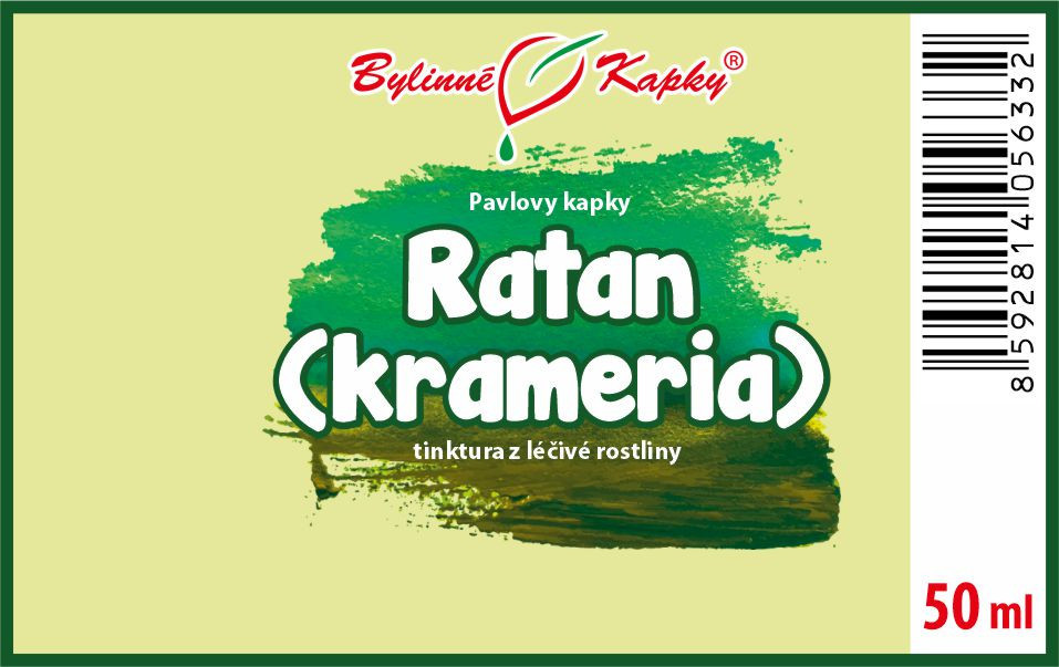 Ratan (krameria) - Pavlovy bylinné kapky (tinktura) 50 ml