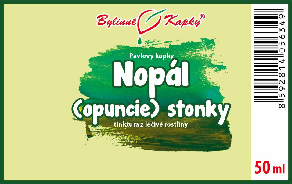 Nopál (opuncie) stonky - Pavlovy bylinné kapky (tinktura) 50 ml