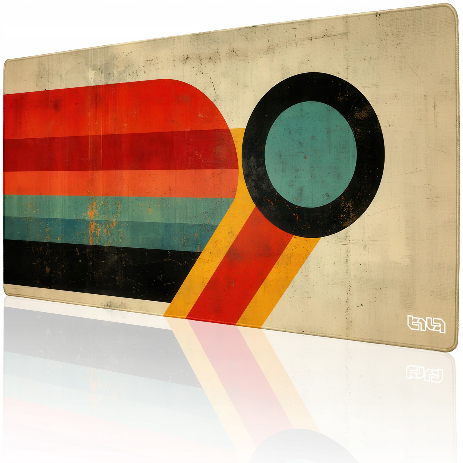 Velká Podložka Pod Myš Nostalgic Stripes 100x50 Tilt Vodotěsná