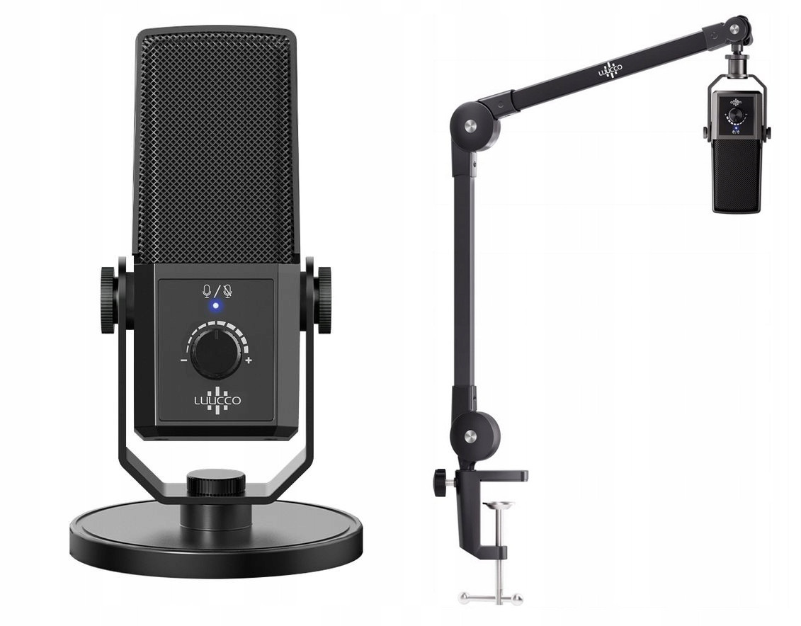 Mikrofon Kapacitní Herní Studiový 24bit 192kHz Usb-c Type-c Stativ