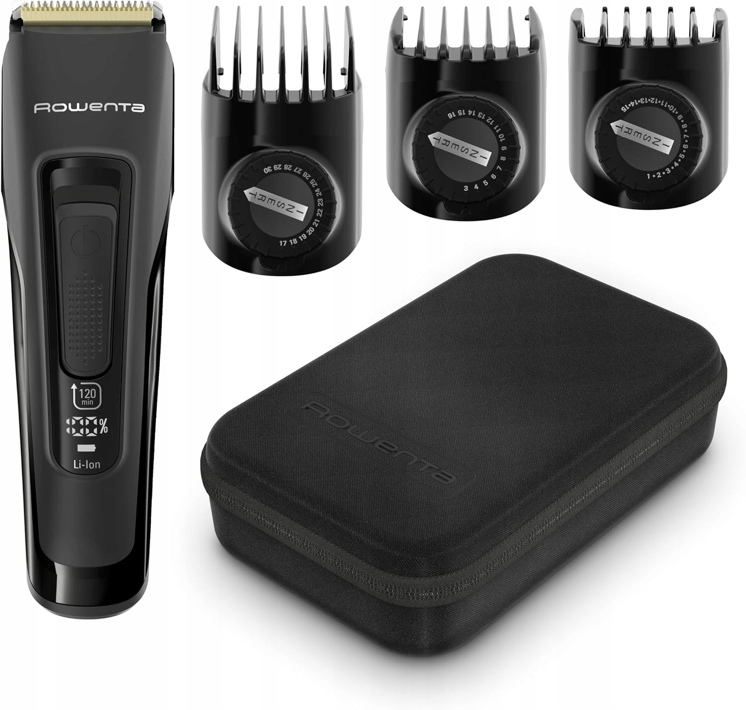 Rowenta TN5243 Stříhací Strojek Na Vlasy Bezdrátový Indikátor Baterie