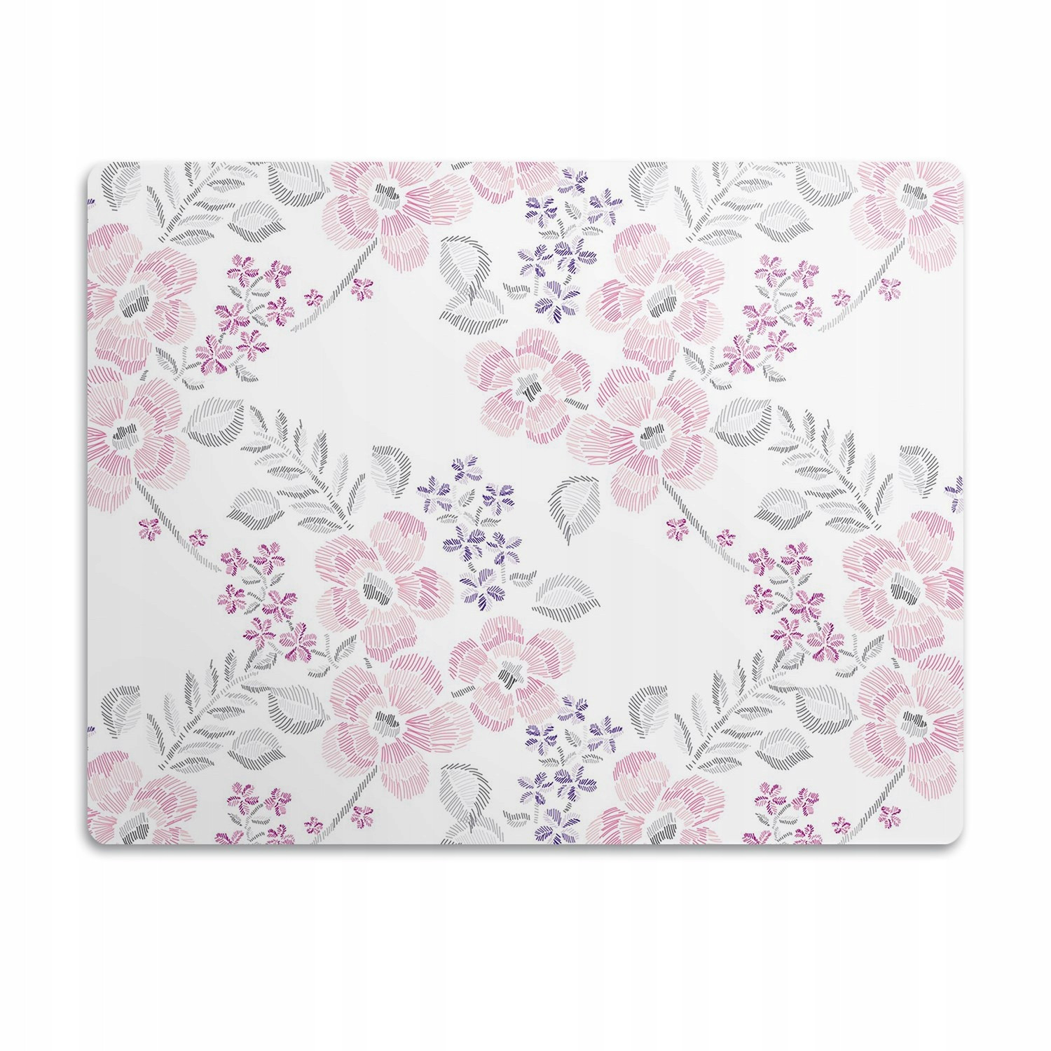 Podložka pod misku pro psa kočku Květinový vzor 60x40 cm