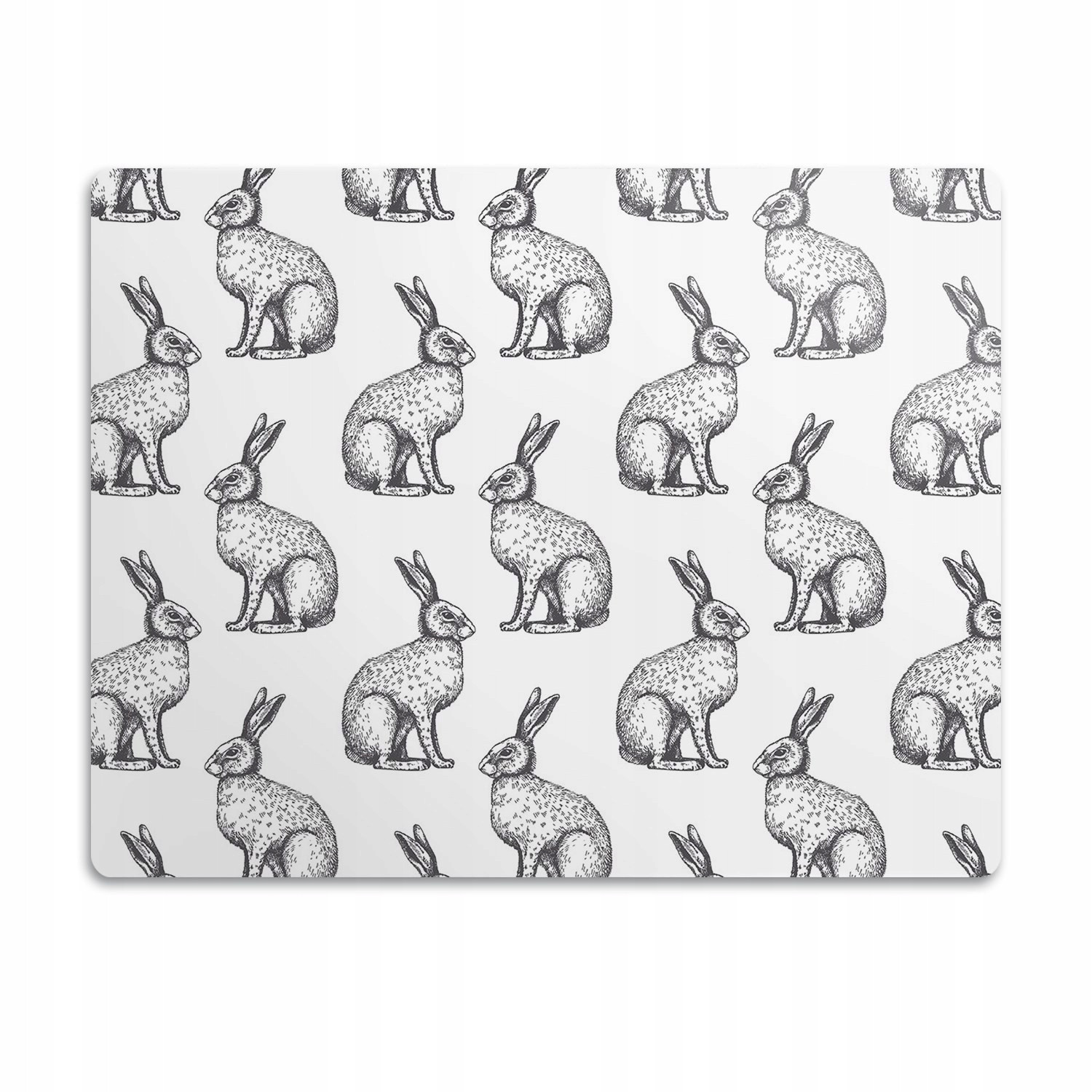 Voděodolná podložka pod misku Bílí králíci 60x40 cm
