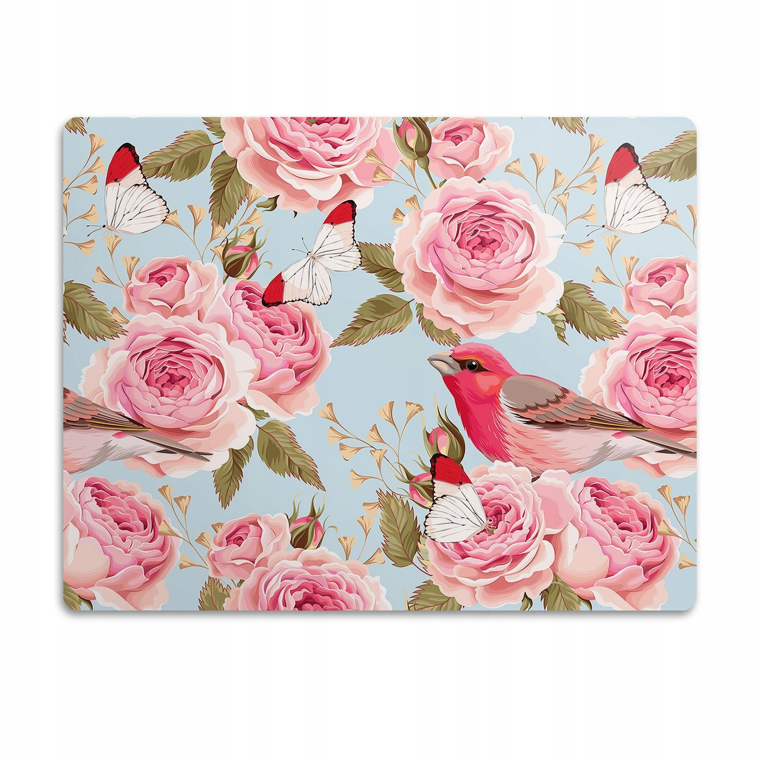 Pro kočky psa podložka pod misku Růže motýli 60x40