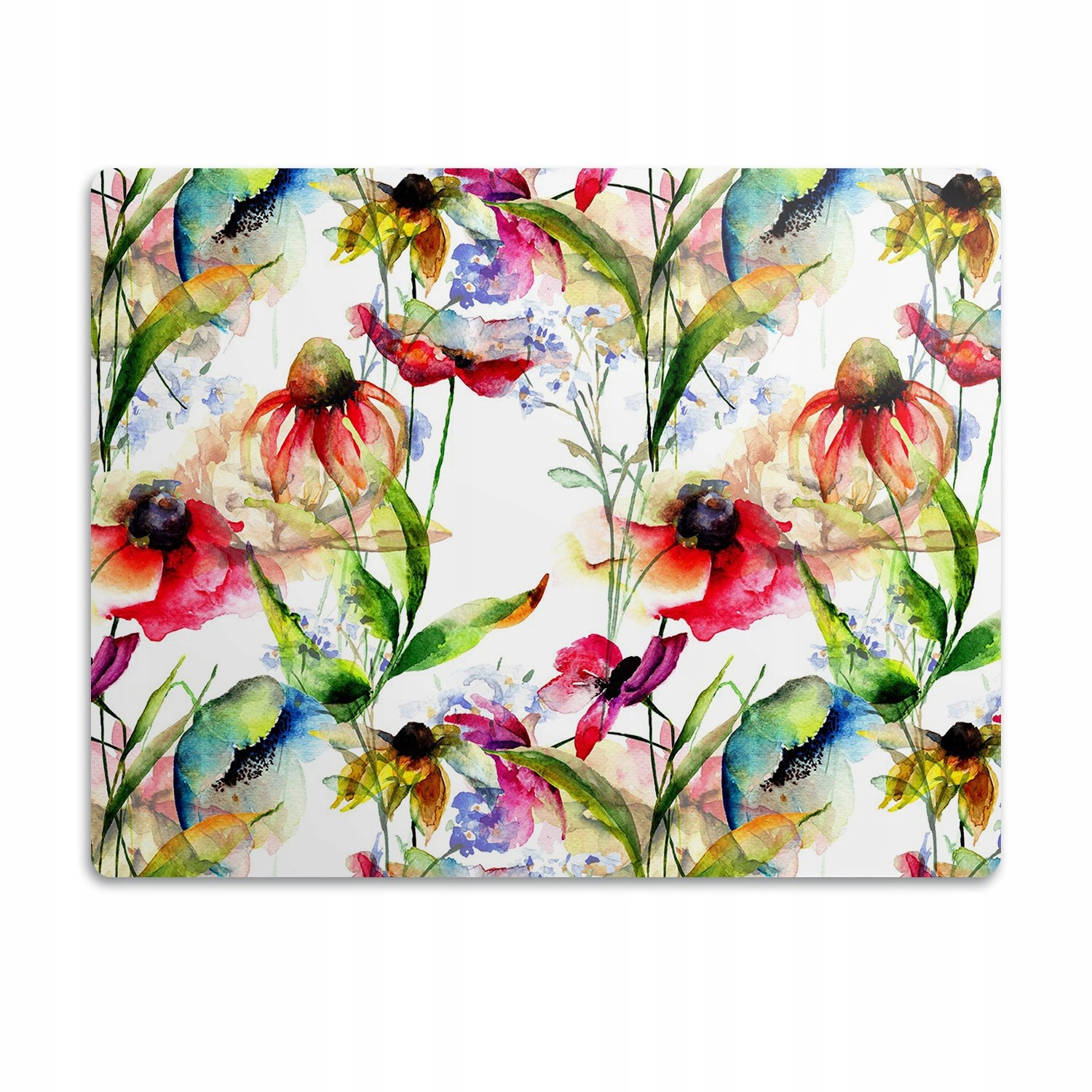 Ochranná podložka pod misky Barevné květiny 60x40 cm