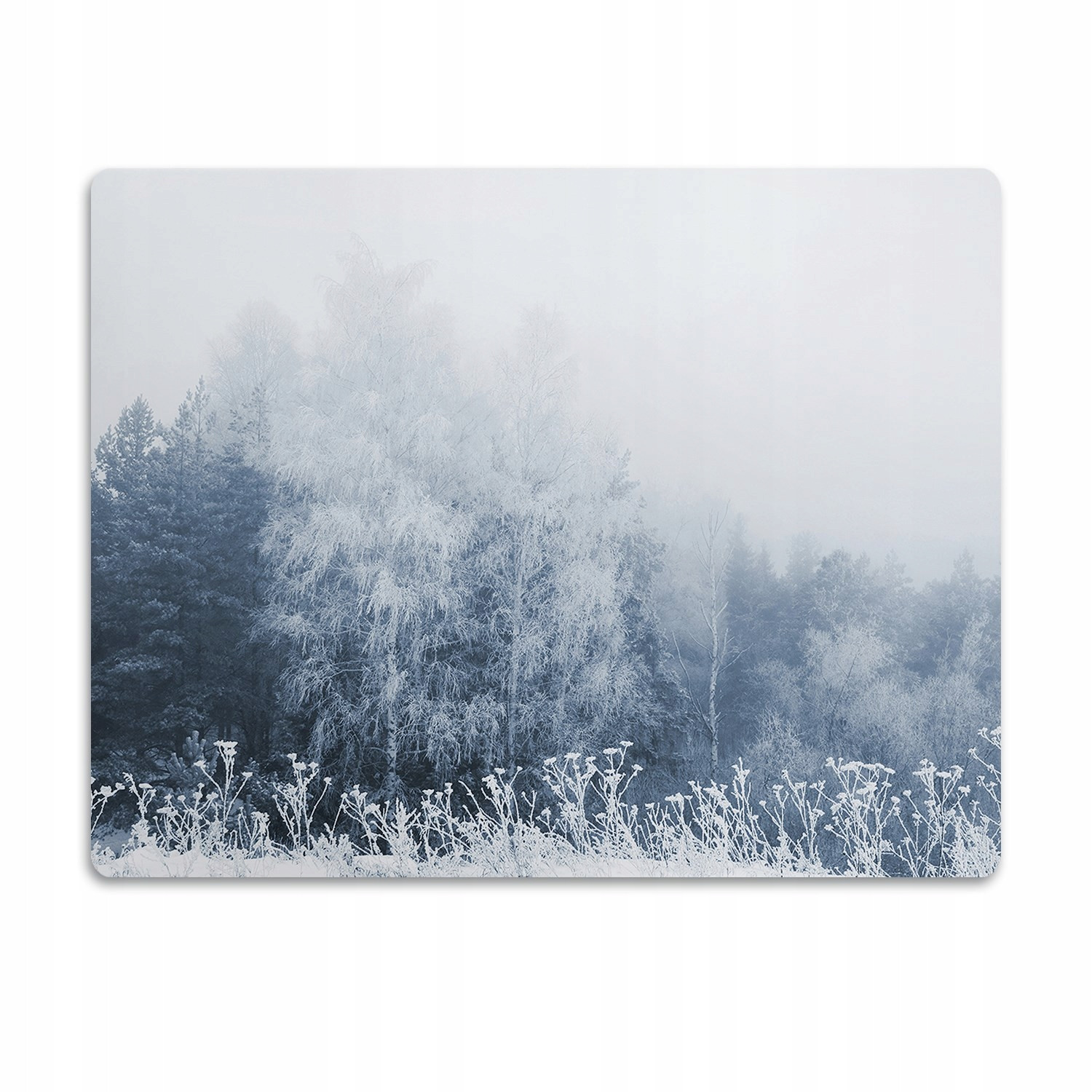 Podložka pod misku pro psa kočku Zimní stromy 60x40 cm