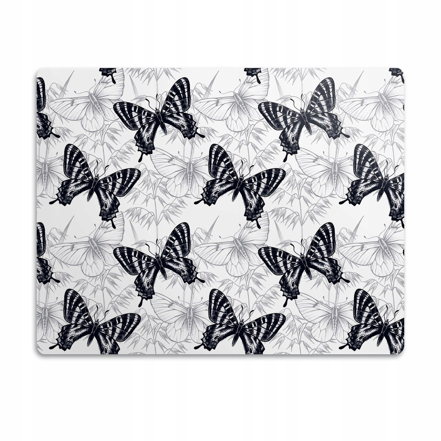 Podložka pod záchod pro kočky Motýli černá 60x40 cm