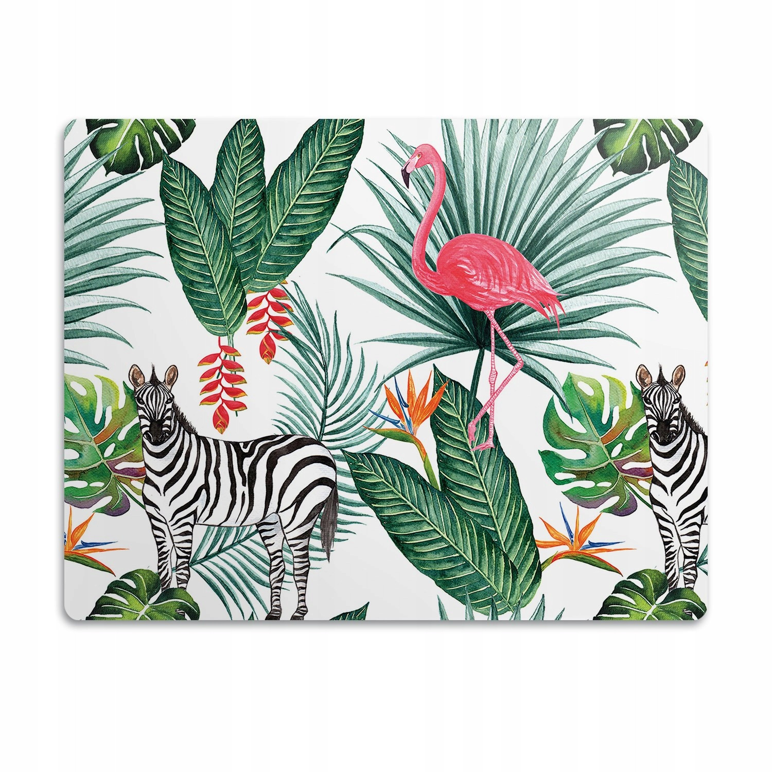 Podložka pod záchod pro kočky Plameňáci a zebry 60x40 cm