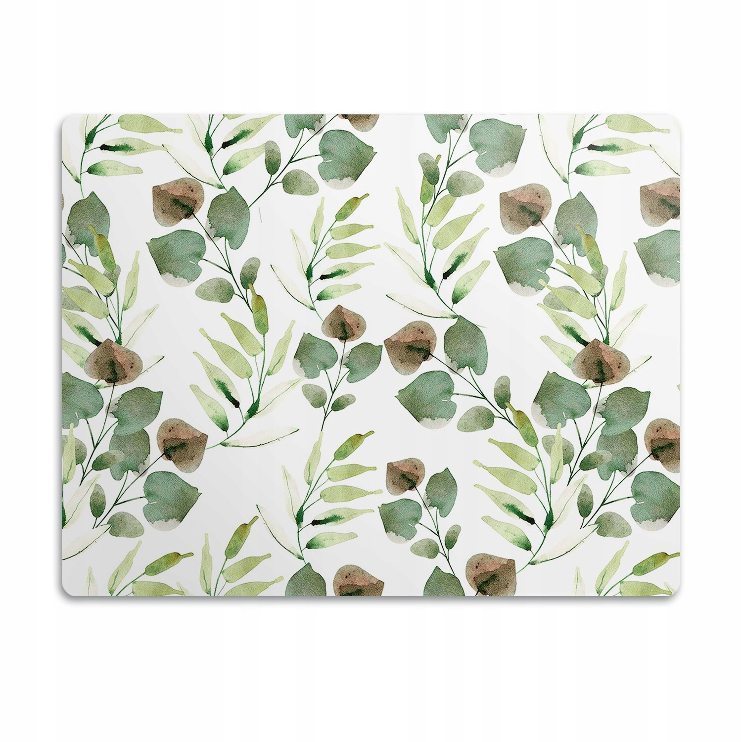 Podložka pod misku pro kočky Malované listy 60x40 cm