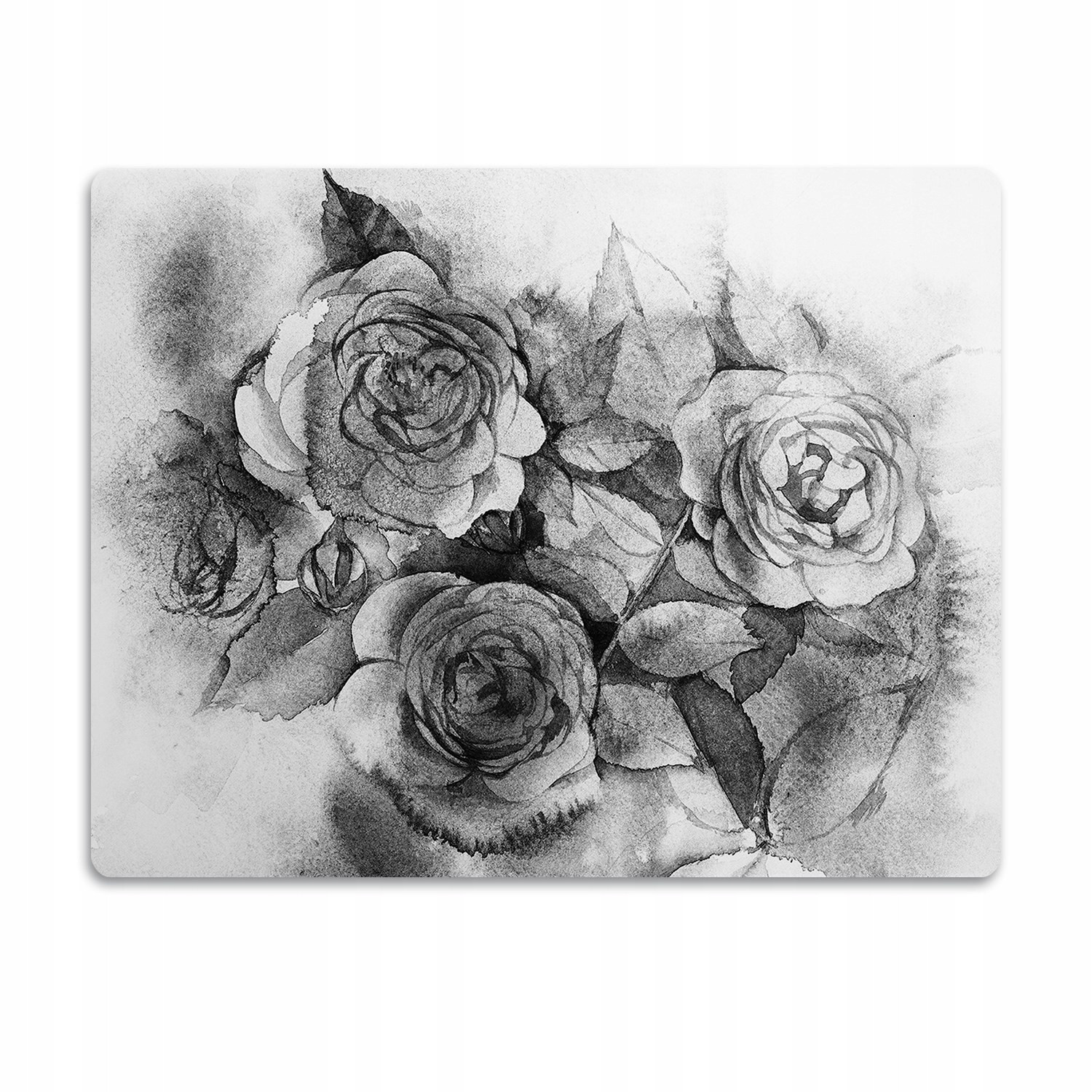 Podložka pod misku Černobílé růže 60x40 cm