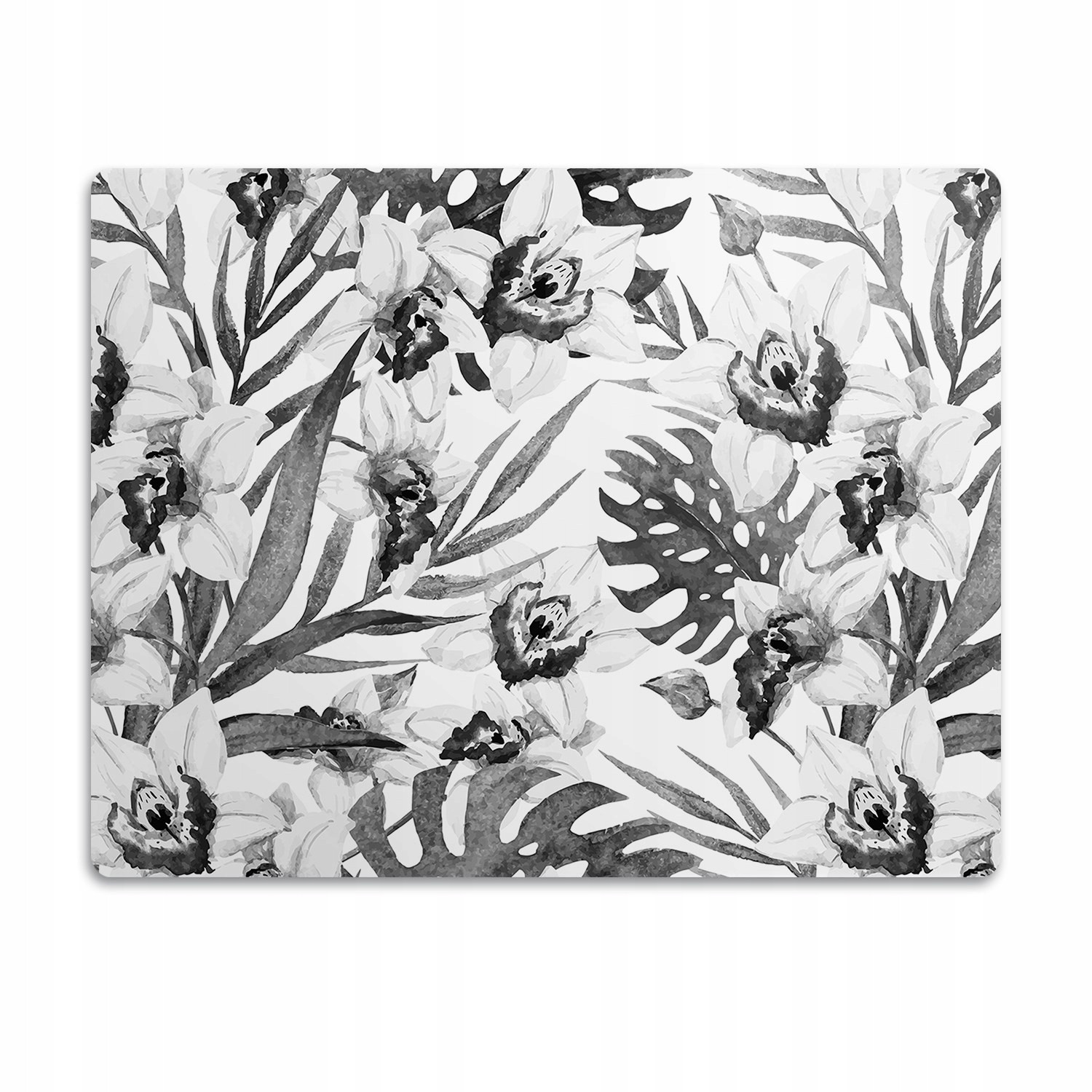 Pro psa kočku podložka pod misku Listy a květy 60x40