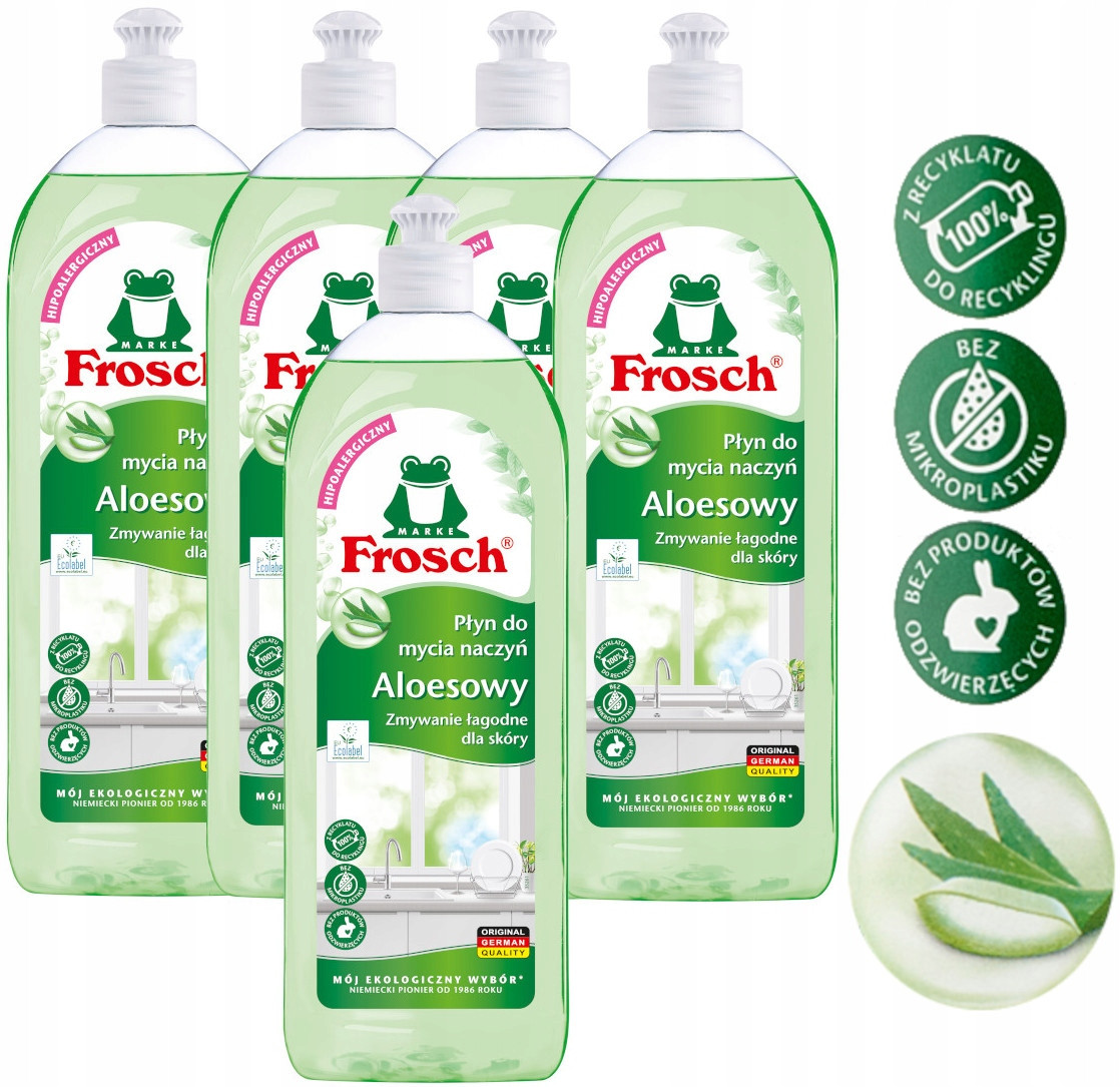 Frosch Ekologický Aloe Tekutý prostředek na mytí nádobí s Ecolabel Hypoalergenní