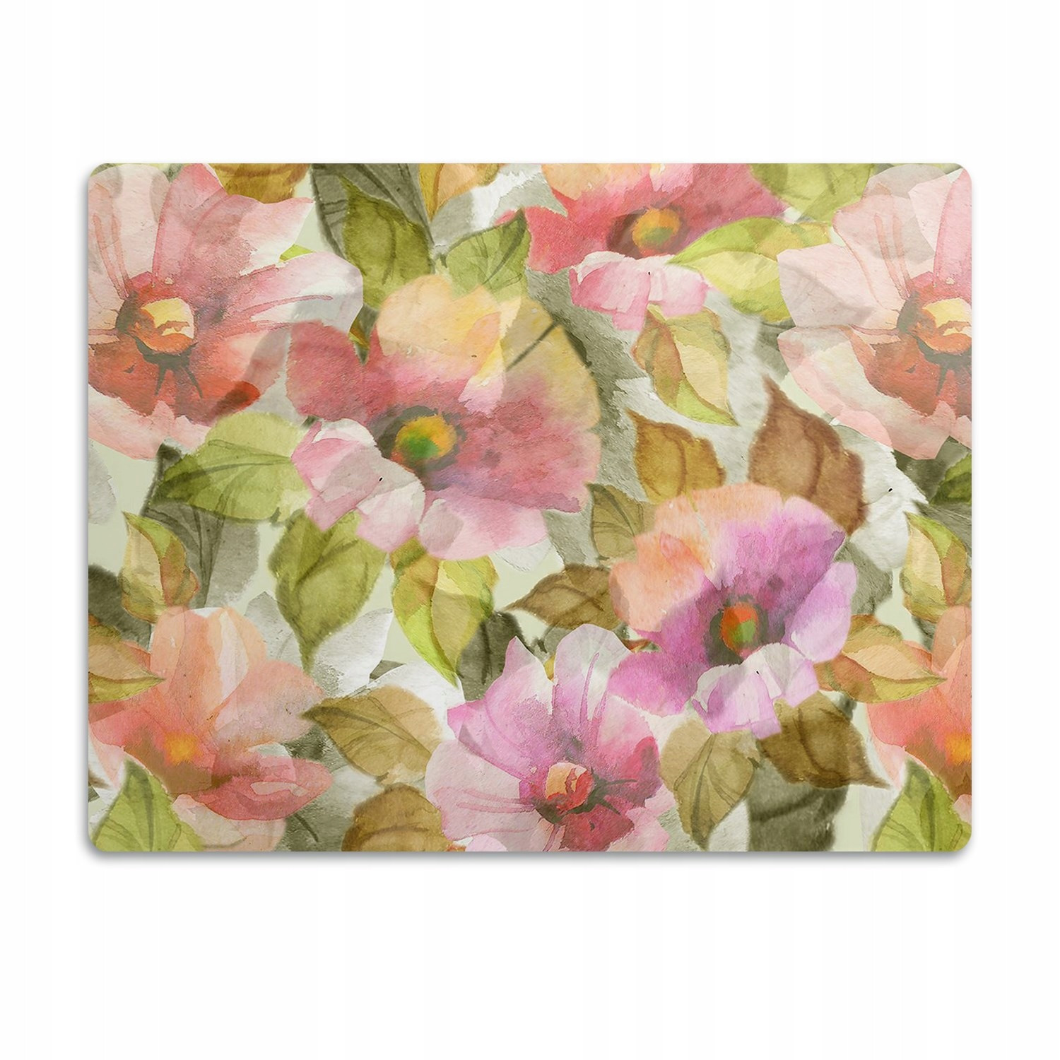 Ochranná podložka pod misku Natřené květiny 60x40 cm