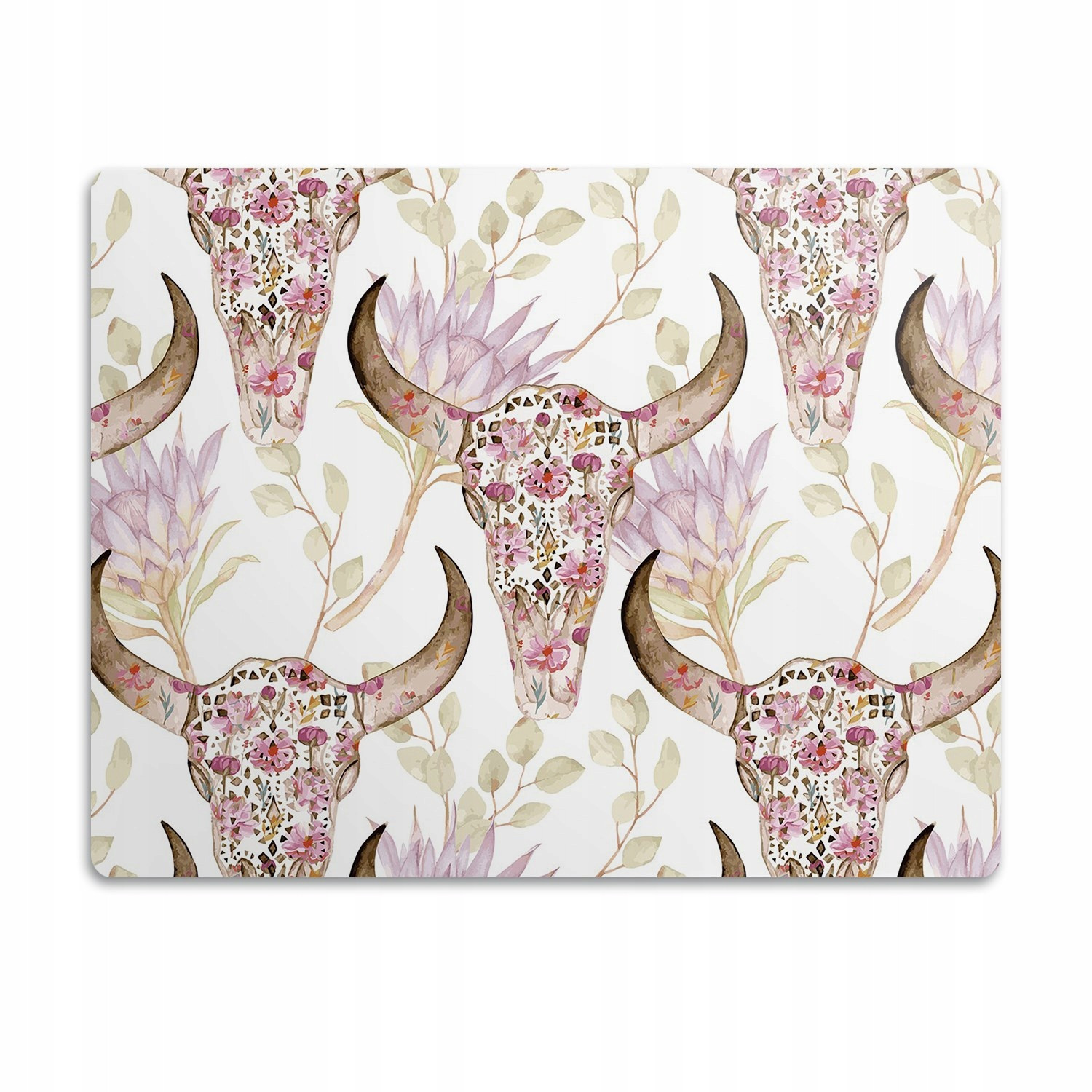 Pro psa kočku ochranná podložka Lebka květy 60x40