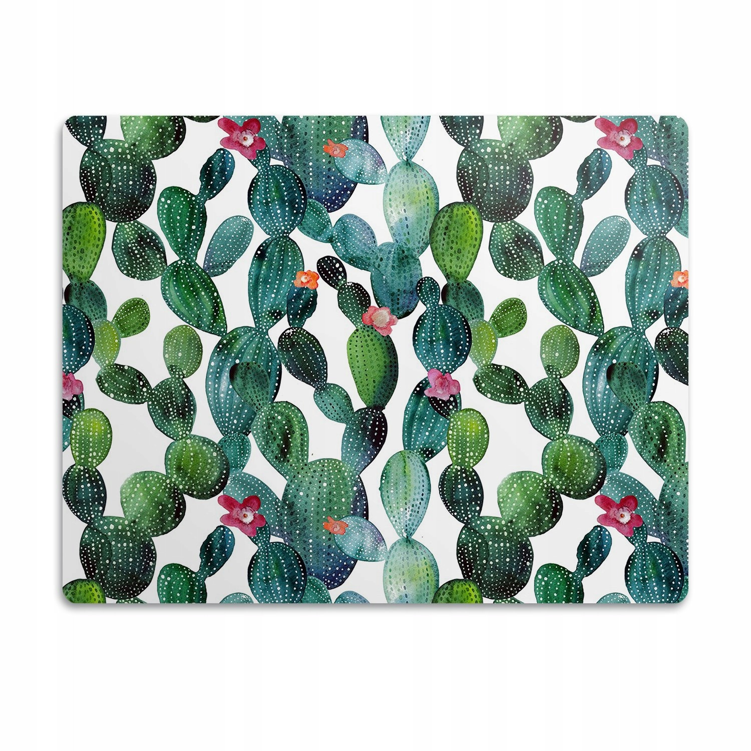 Ochranná podložka pod misky Kaktusy s květinami 60x40cm